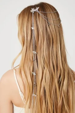 Dangling Butterfly Hair Chain