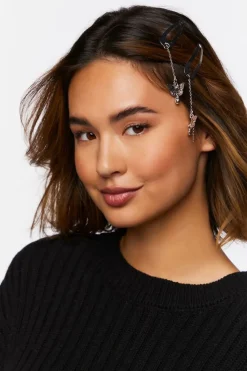 Dangling Butterfly Snap Hair Clip Set