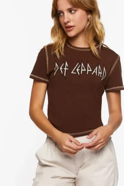 Def Leppard Studded Graphic Baby Tee