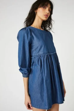 Denim Babydoll Dress