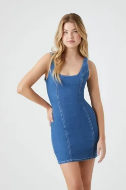 Denim Bodycon Mini Dress