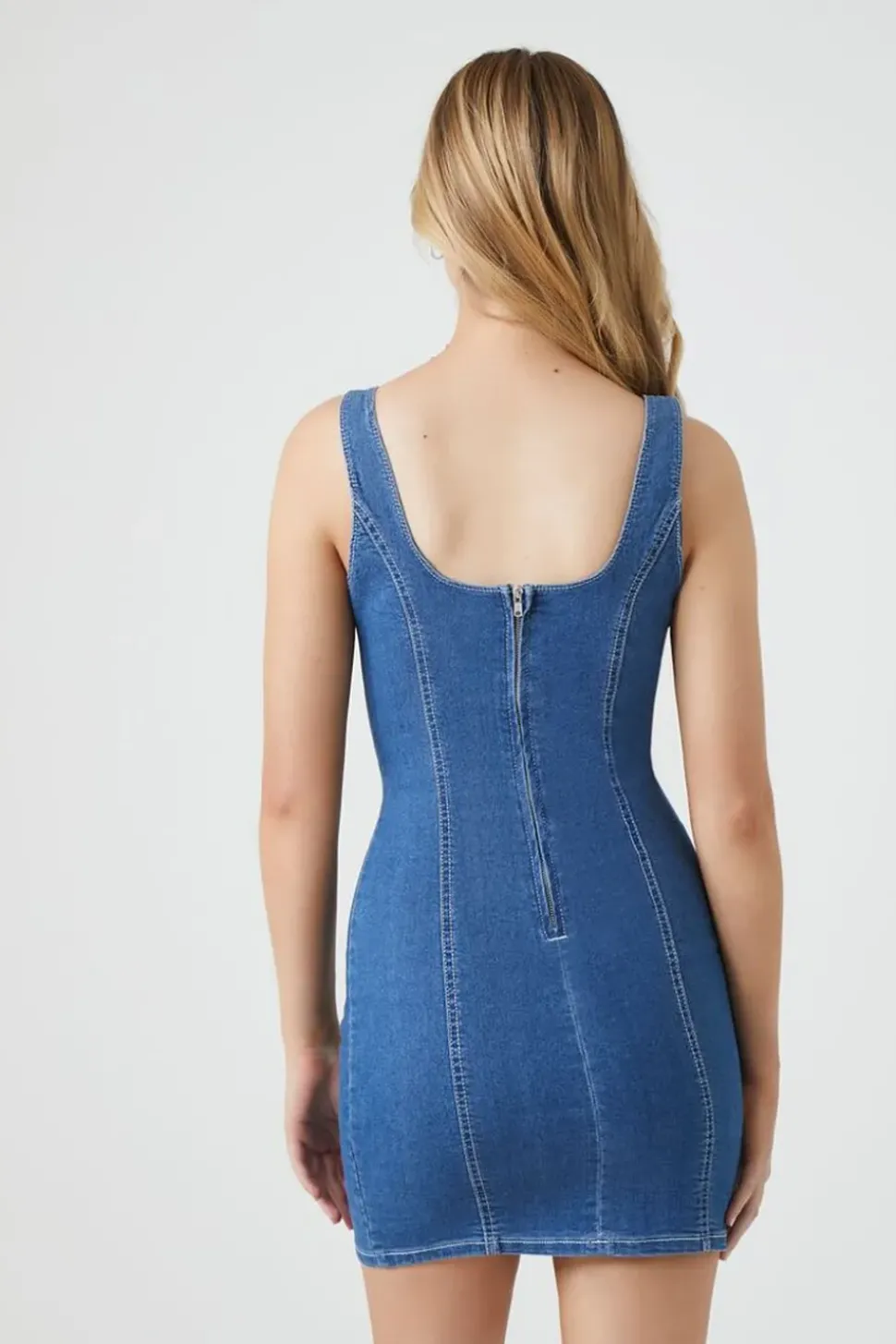 Denim Bodycon Mini Dress