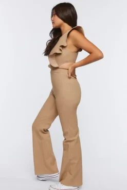 Denim Butterfly Sleeve Jumpsuit