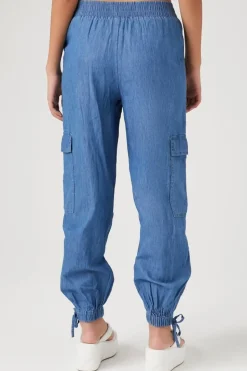 Denim Cargo Joggers
