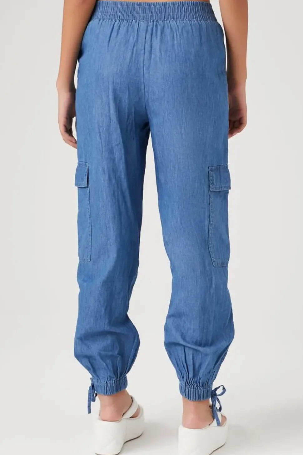 Denim Cargo Joggers