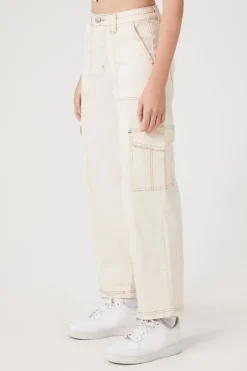 Denim Cargo Pants