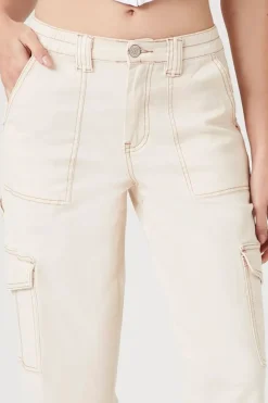 Denim Cargo Pants