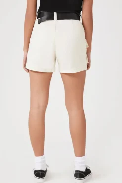 Denim Cargo Utility Shorts