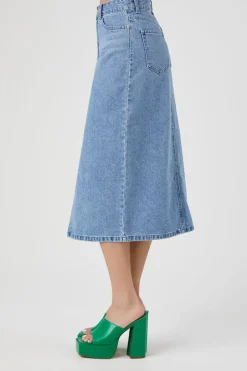 Denim Maxi Skirt