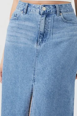 Denim Maxi Skirt