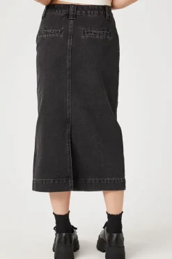 Denim Midi Skirt