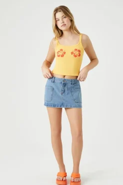 Denim Mini Skirt