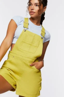 Denim Overall Shorts