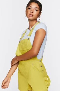Denim Overall Shorts