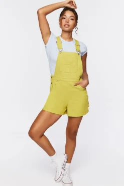 Denim Overall Shorts