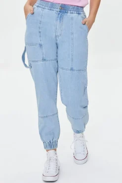 Denim Utility Joggers