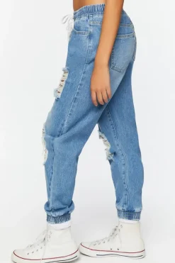 Destroyed Denim Joggers