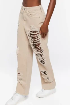 Destroyed 90S-Fit Straight Jeans
