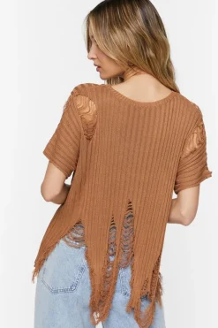 Destroyed Short-Sleeve Top
