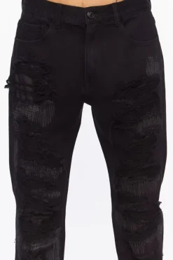 Destroyed Slim-Fit Jeans
