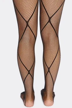 Diamond Fishnet Tights