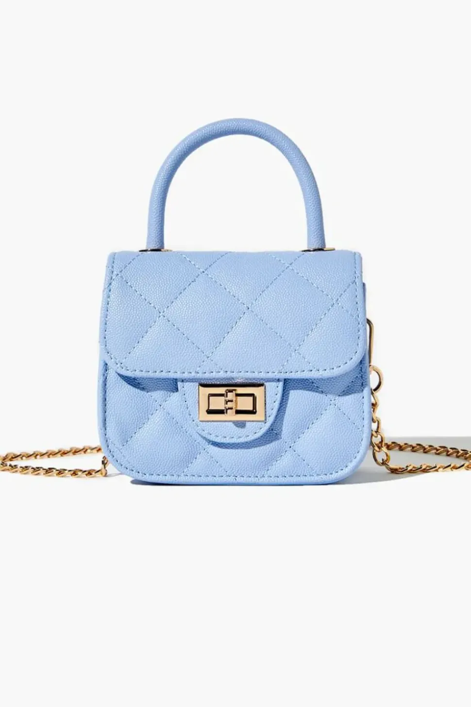 Diamond-Quilted Mini Crossbody Bag