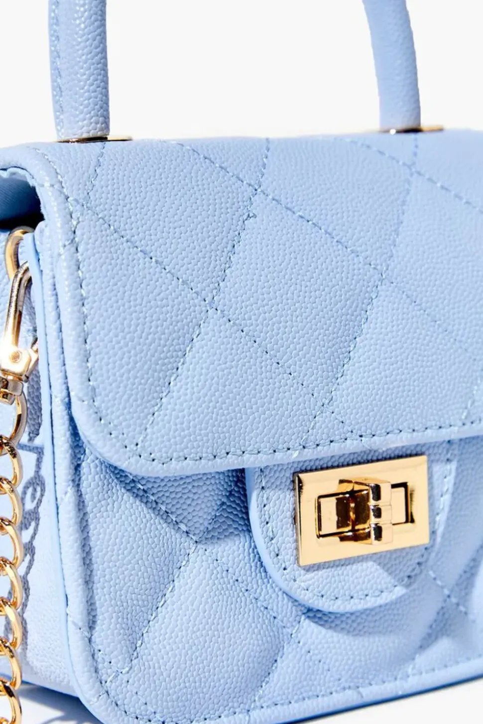 Diamond-Quilted Mini Crossbody Bag