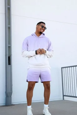 Dip-Dye Fleece Shorts