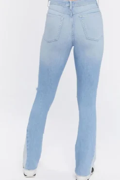 Distressed Bootcut Jeans