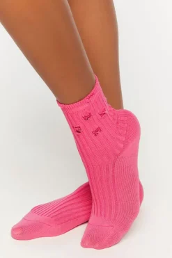 Distressed Crew Socks