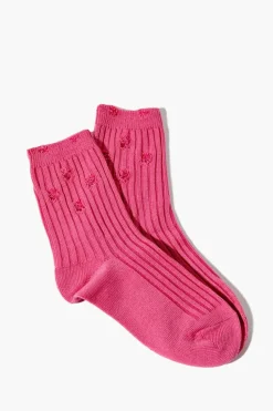 Distressed Crew Socks