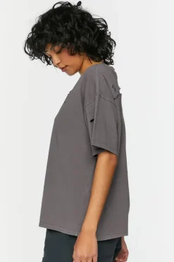Distressed Crew Tee