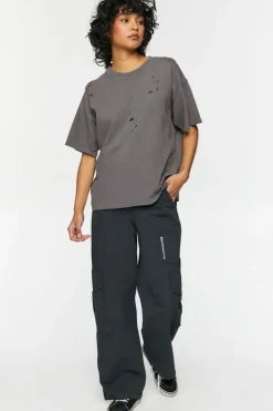 Distressed Crew Tee
