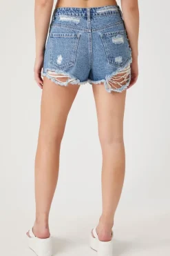 Distressed Denim Hot Shorts