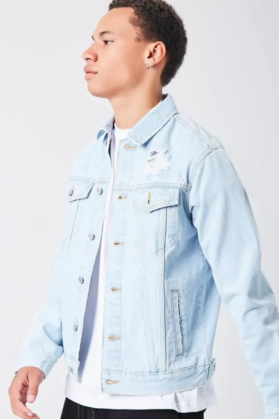 Distressed Denim Jacket
