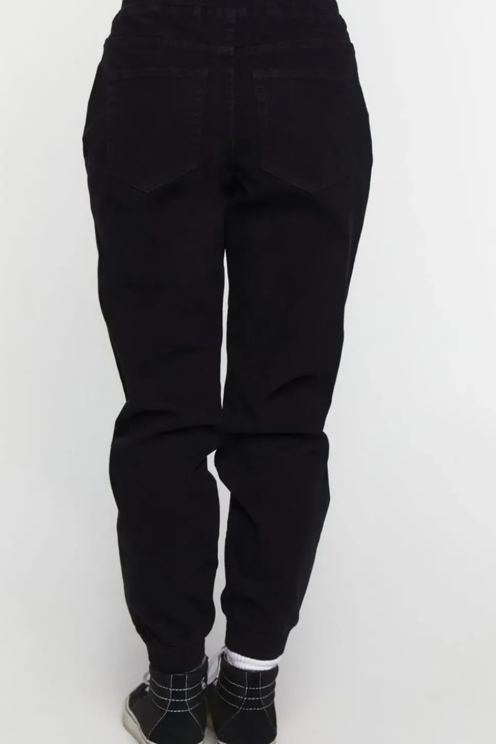 Distressed Denim Joggers