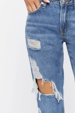 Distressed Flare Jeans