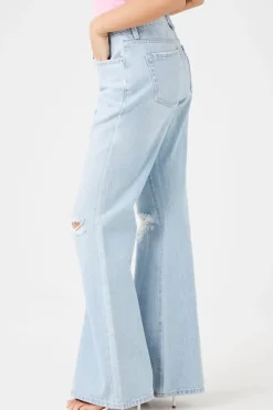 Distressed Flare Jeans