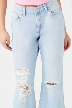 Distressed Flare Jeans
