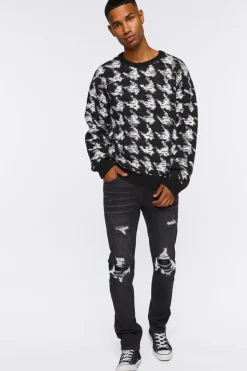 Distressed Slim-Fit Jeans