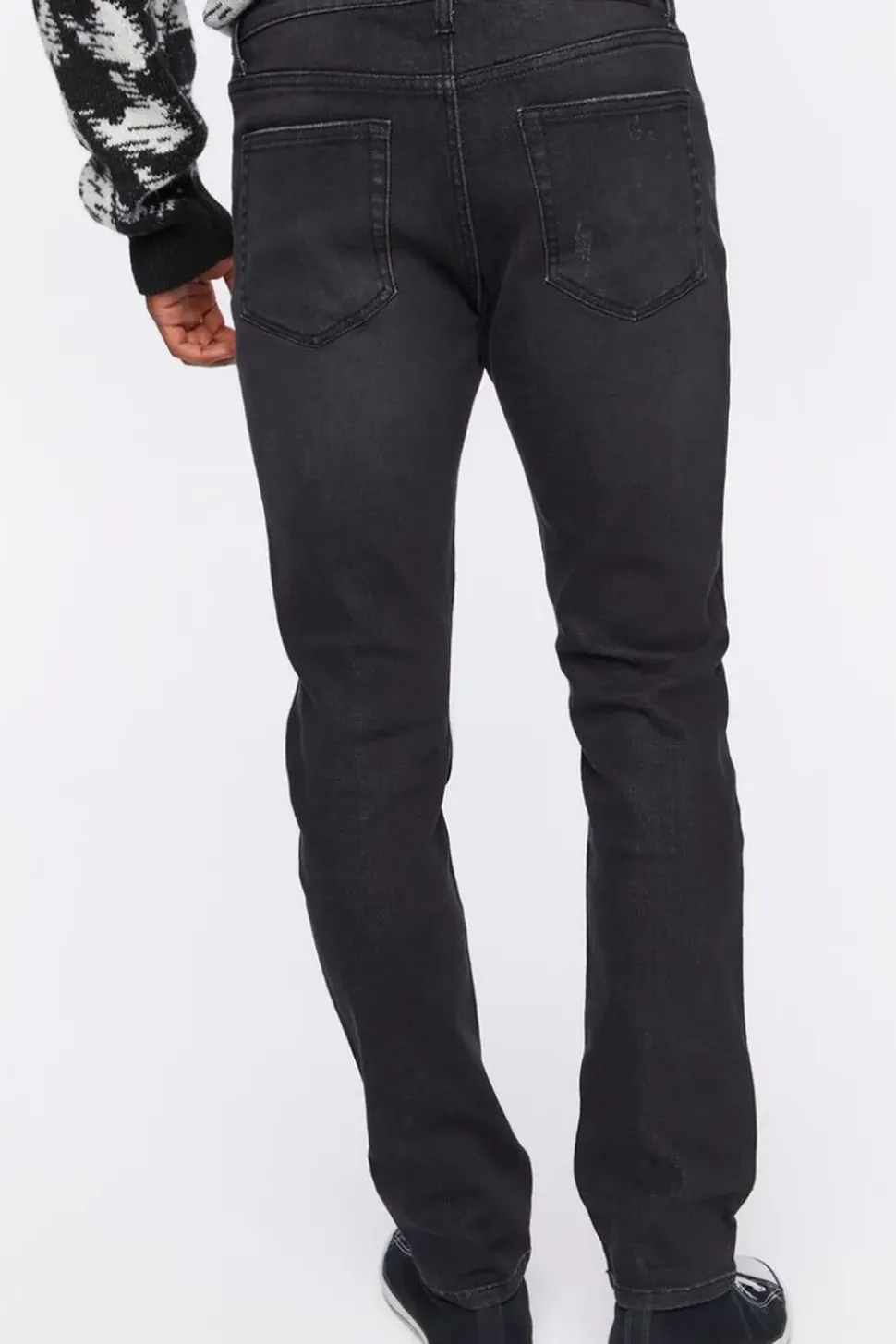 Distressed Slim-Fit Jeans