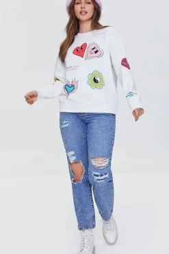 Distressed Straight-Leg Jeans