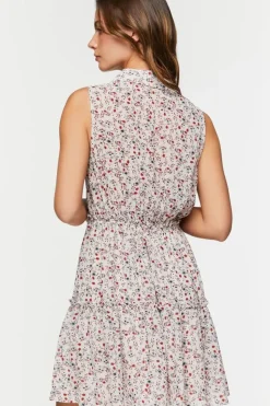 Ditsy Floral Fit & Flare Mini Dress