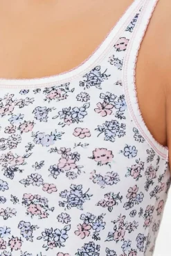Ditsy Floral Pajama Tank Top