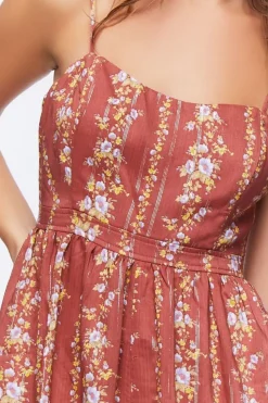 Ditsy Floral Print Cami Romper