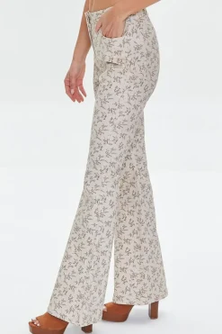 Ditsy Floral Print Flare Pants