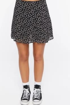 Ditsy Floral Print Mini Skirt