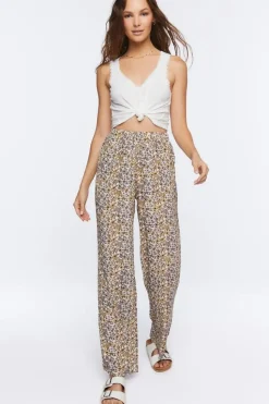 Ditsy Floral Print Pants