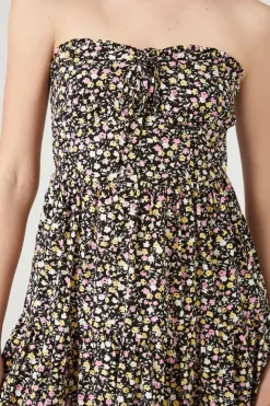 Ditsy Floral Strapless Mini Dress
