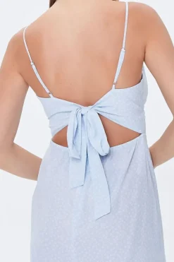 Ditsy Floral Tie-Back Dress